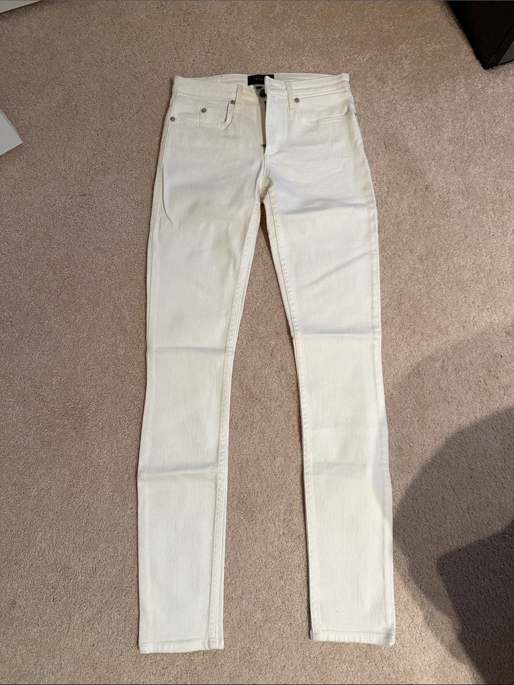 Theory White High-Rise Skinny Jeans 24